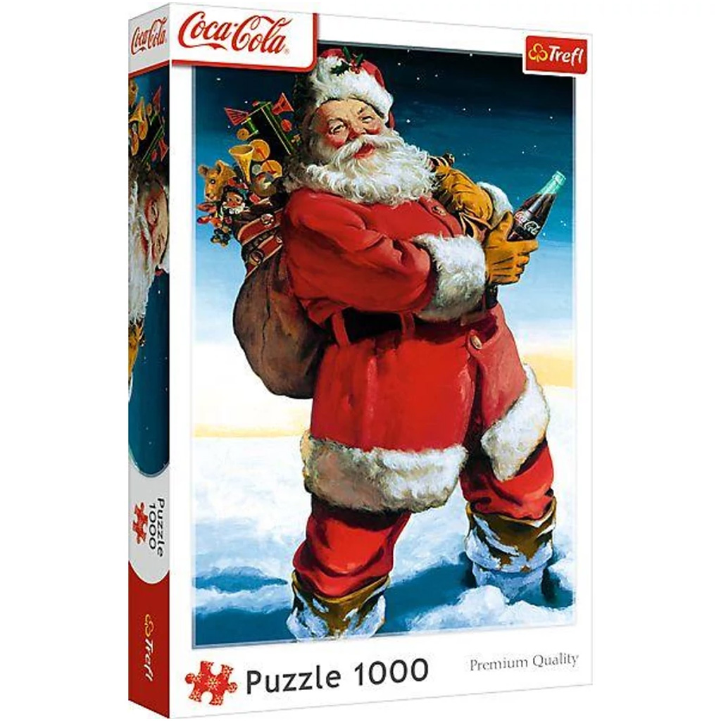 Coca-Cola - Пъзел с подаръци от Дядо Коледа 1000 части - Trefl изображение 1