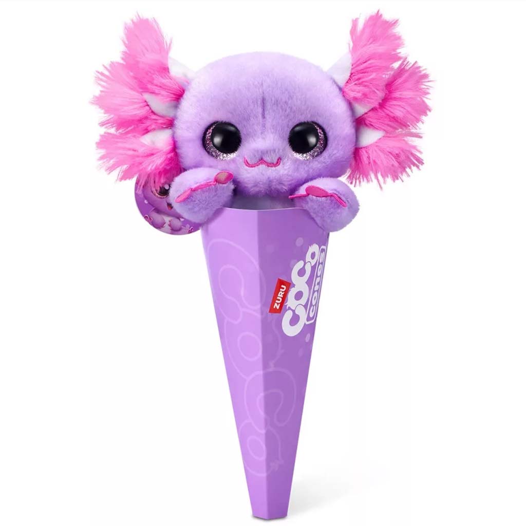 Coco Cones Originals Pebbles аксолотл плюшена фигура 1. серия - Zuru изображение 1