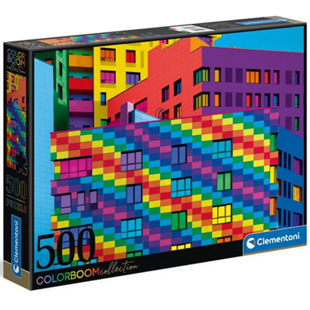 Colorboom Collection: Пъзел Squares 500бр - Clementoni изображение 1
