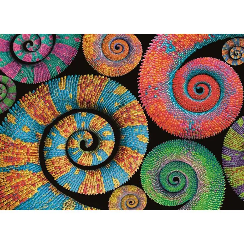 Colorboom: Пъзел с хамелеони 500бр - Clementoni изображение 2