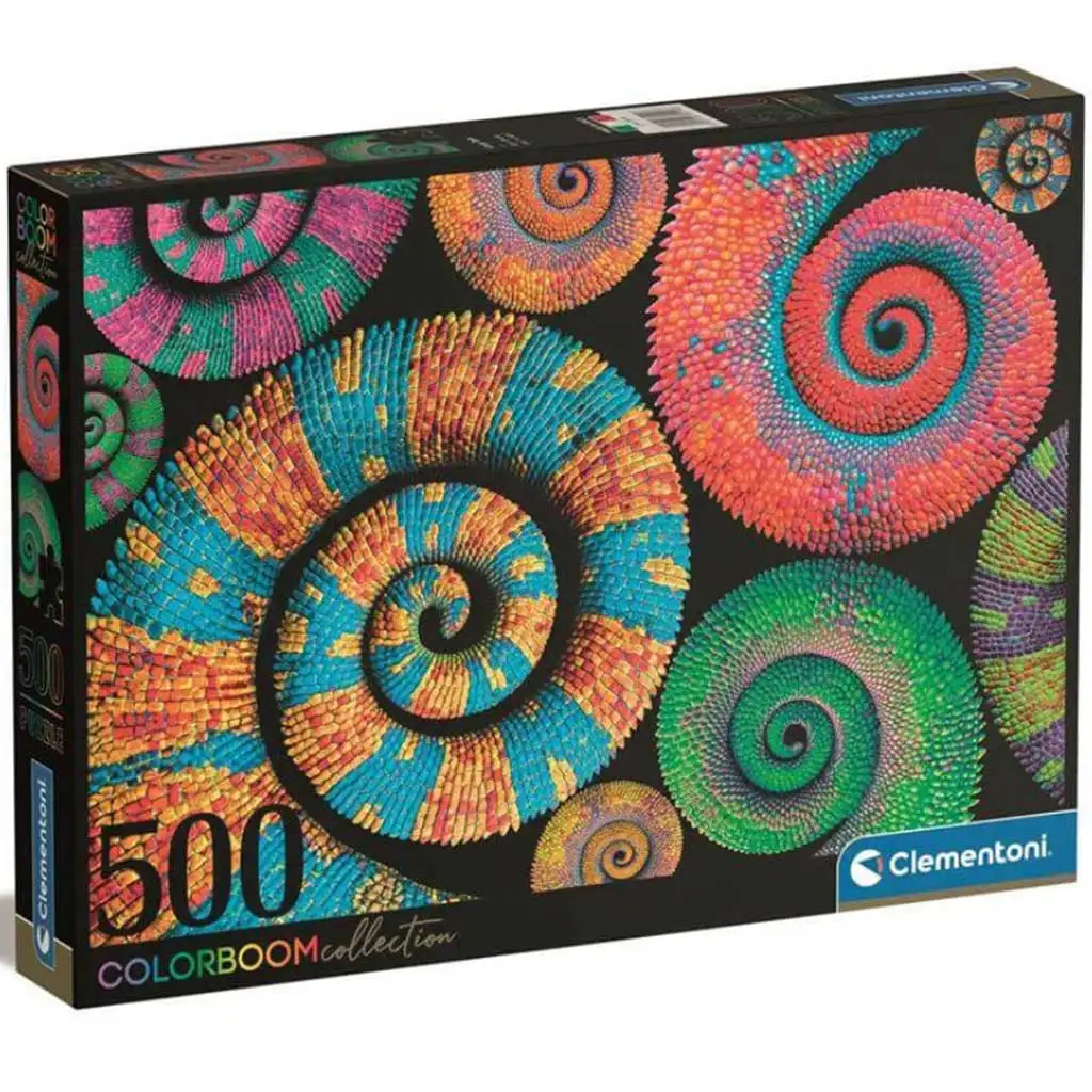 Colorboom: Пъзел с хамелеони 500бр - Clementoni изображение 1