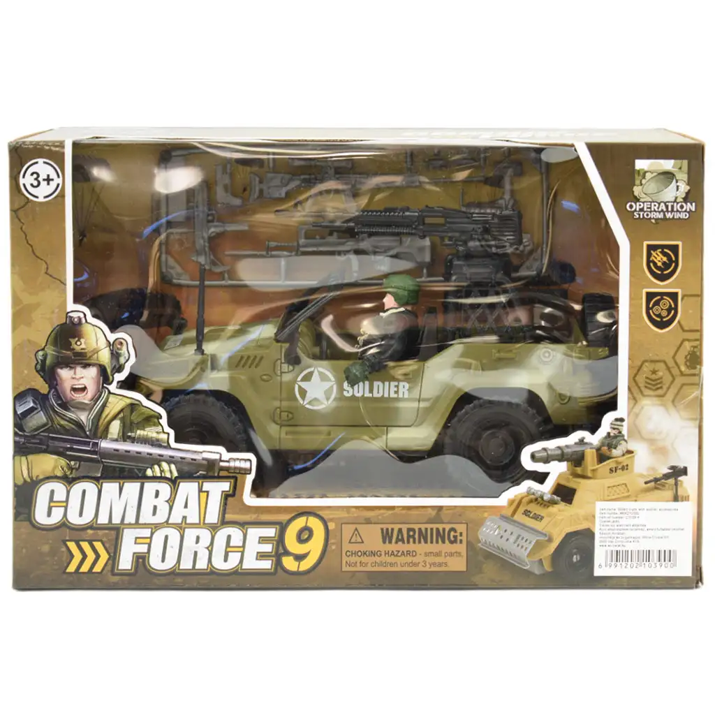 Combat Force 9: Военен всъдеход с войник и оръжия 22см изображение 6