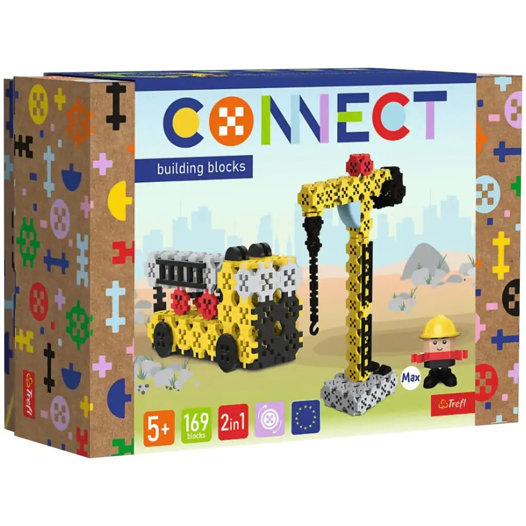 Connect: Строителен комплект 169 части - Trefl изображение 1