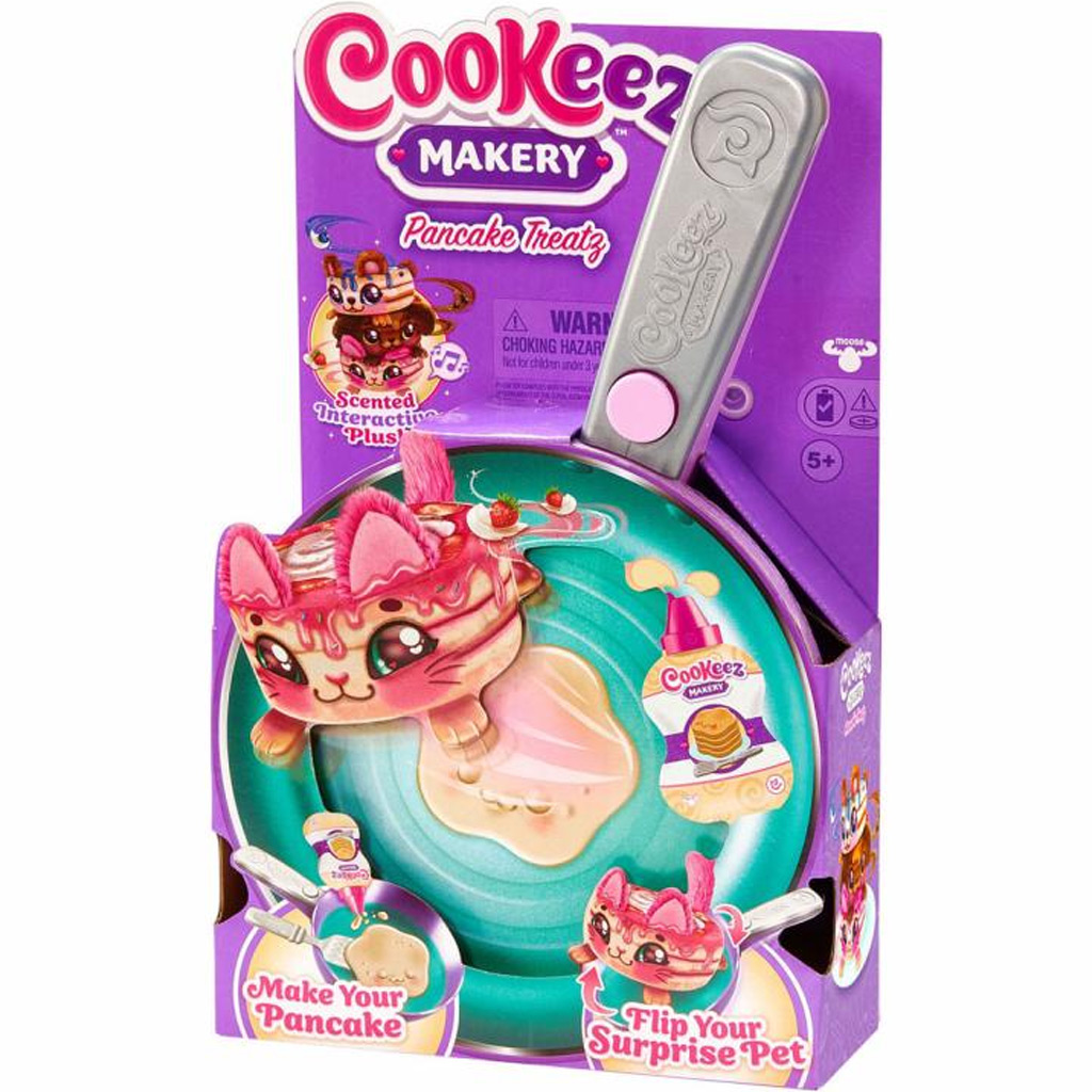 COOKEEZ Makery: Pancake Treatz тиган за палачинки комплект за игра с изненада плюшено животно изображение 1