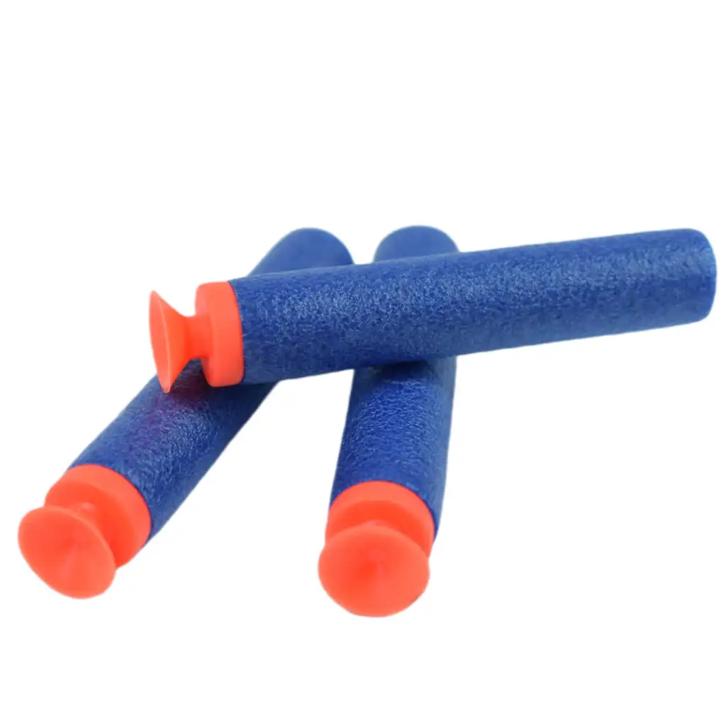 Cool Soft Bullet Gun: Малък пистолет за стрелба с гъбички с патрони в син цвят 14см изображение 7