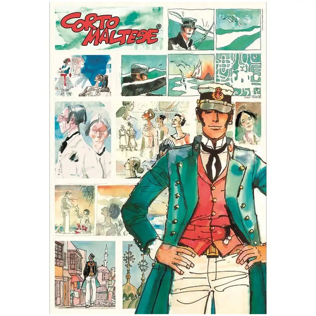 Corto Maltese комикс HQC 1000 части пъзел с постер - Clementoni изображение 2