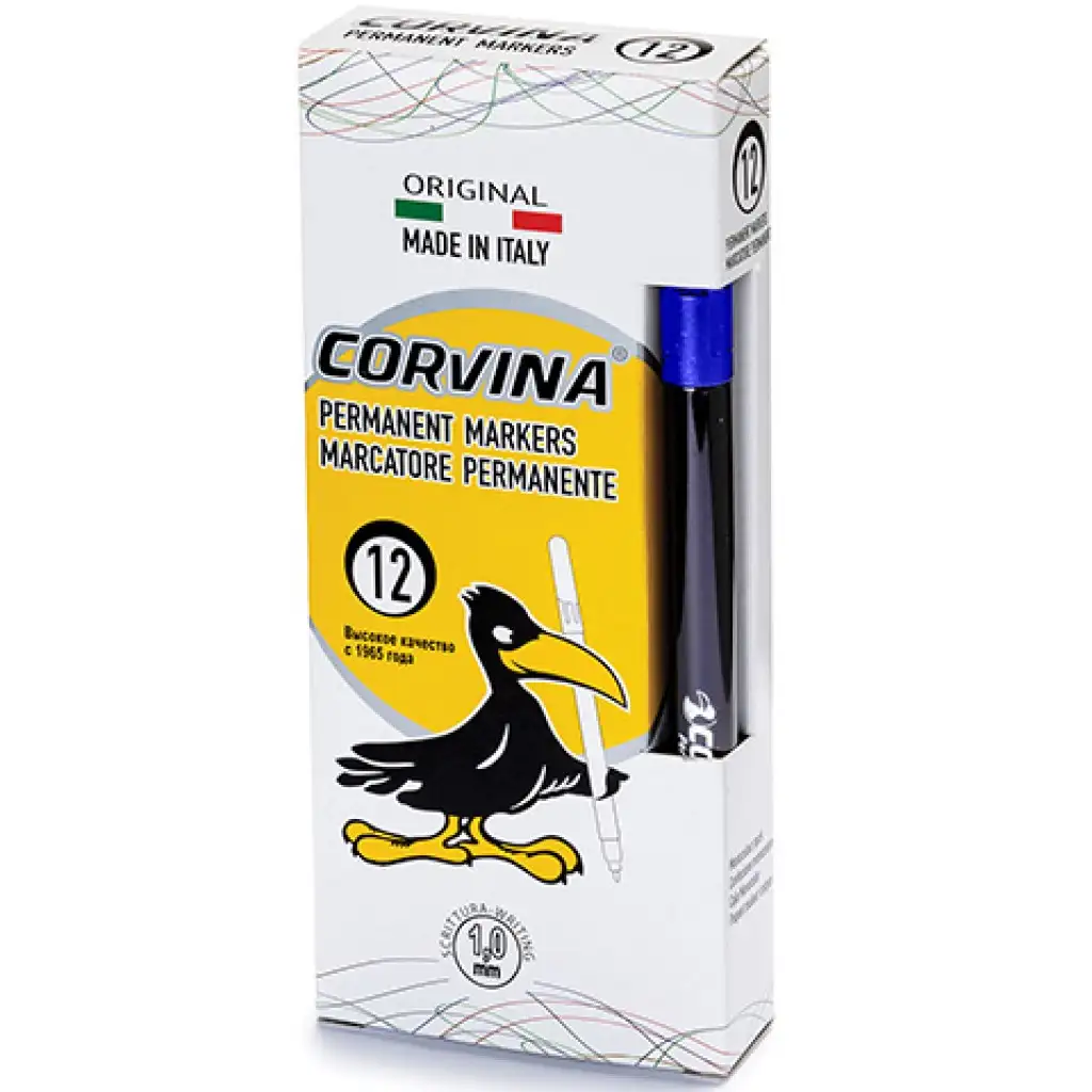 Corvina Permanent синьо алкохолно флумастер 1mm 1 бр - Carioca изображение 1