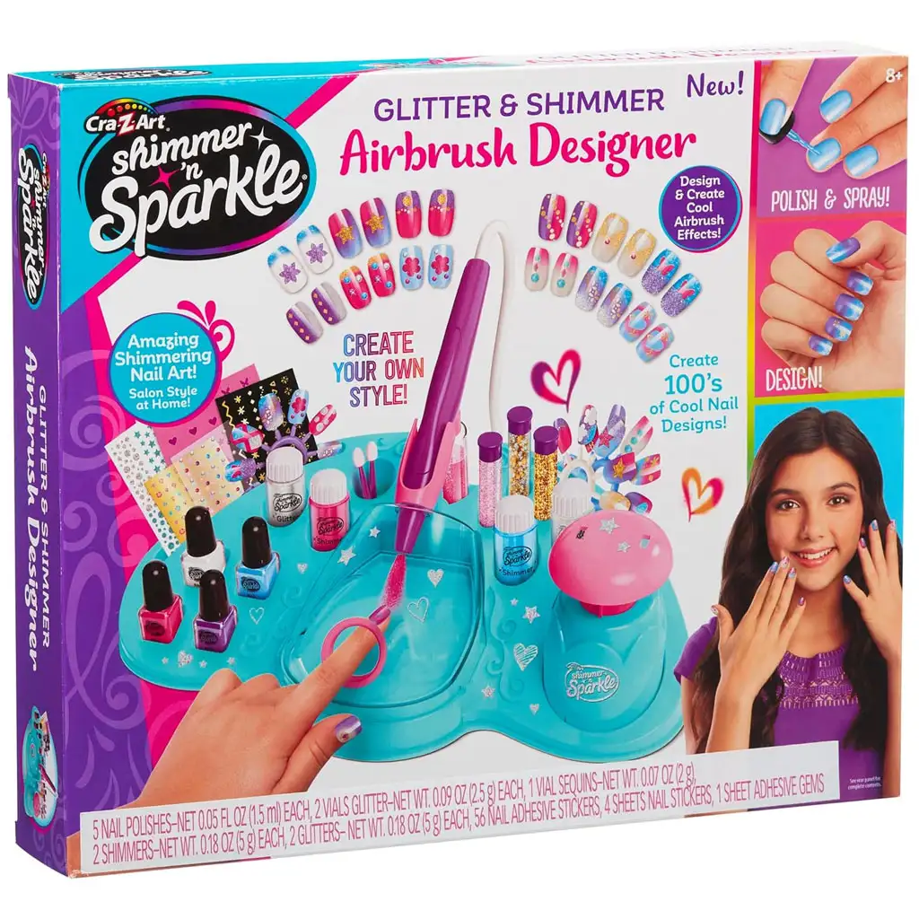 Cra-Z-Art: Shimmer and Sparkle - Комплект за ноктопластика с блестящи и искрящи спрейове изображение 7