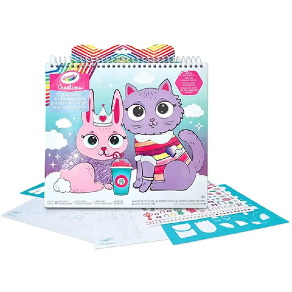 Crayola Creations: Животински моден стикер за рисуване изображение 2