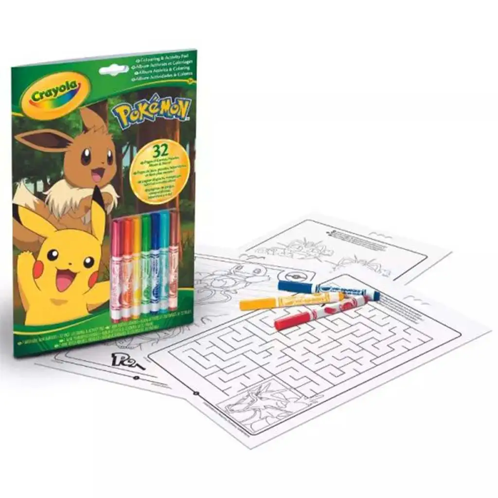 Crayola: Цветове и активности - Pokémon занимателна книжка изображение 1