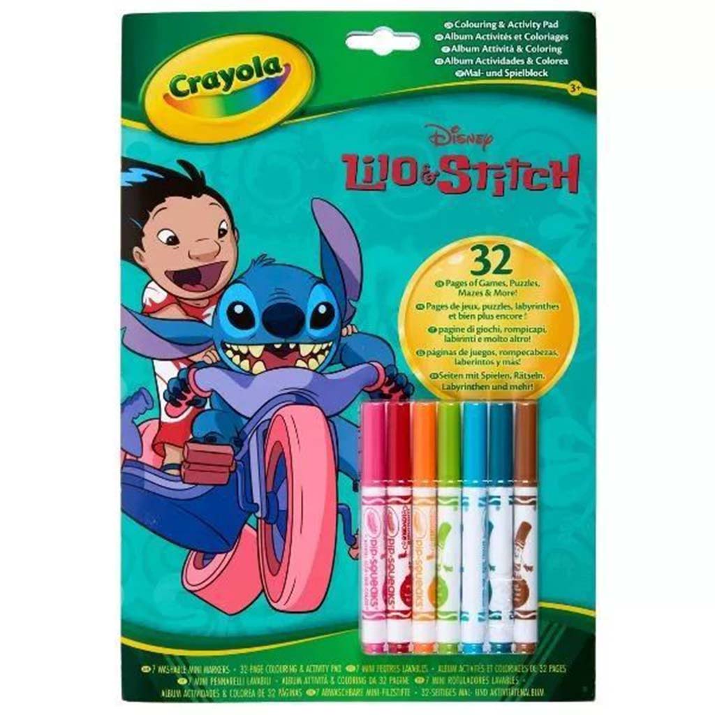 Crayola: Лило и Стич оцветяваща и занимателна книжка изображение 1