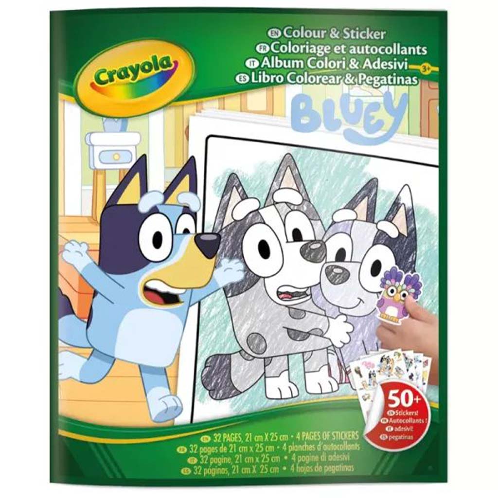 Crayola: Оцветяваща и стикерна книжка - Bluey изображение 1