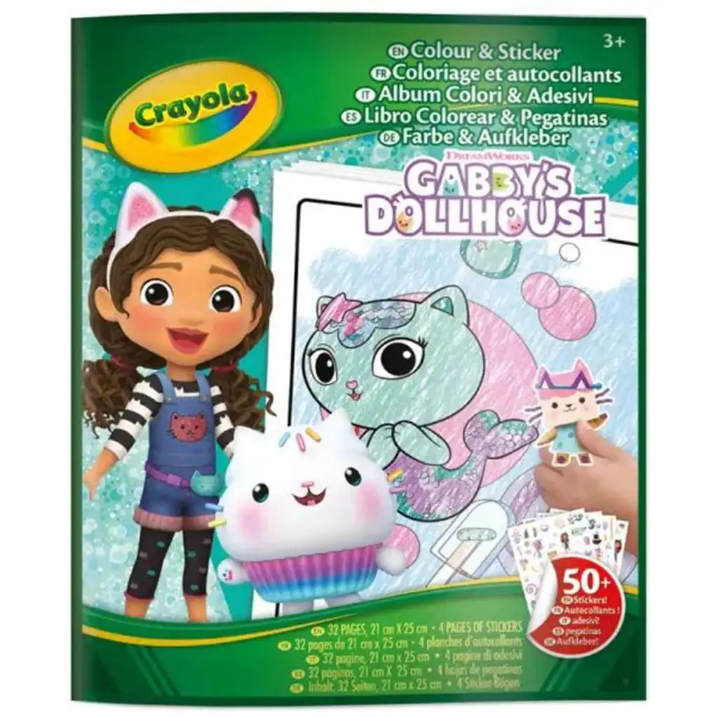 Crayola: Оцветяваща и стикерна книжка - Къщата на Габи изображение 1