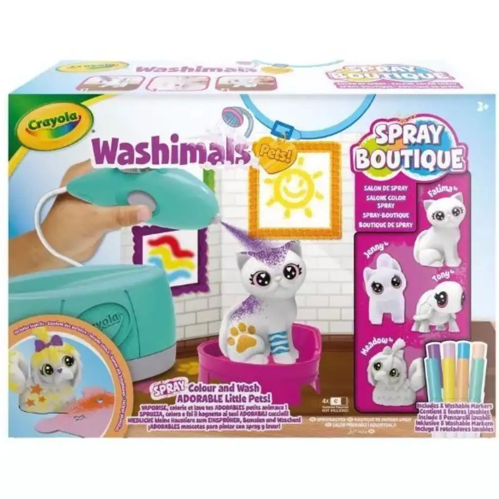 Crayola: Washimals Домашен любимец салон с боя за пръскане изображение 5