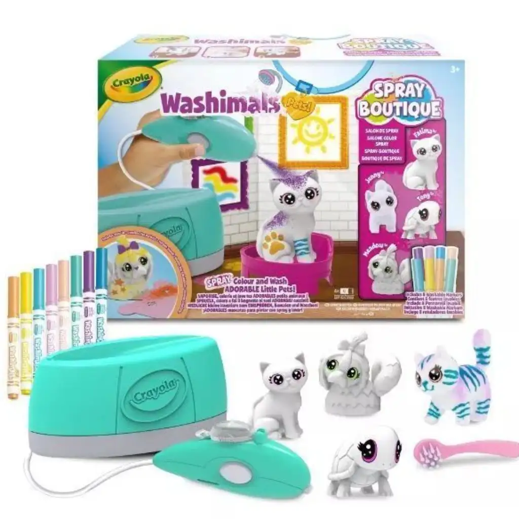 Crayola: Washimals Домашен любимец салон с боя за пръскане изображение 1