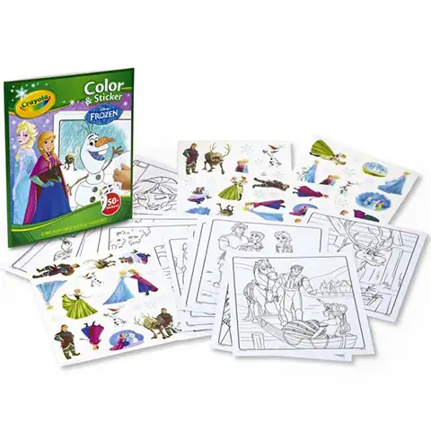 Crayola: Замръзналото кралство 2 оцветяваща книга, рисувателна и стикерна тетрадка изображение 2