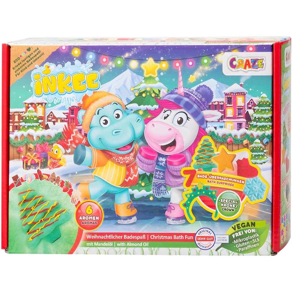 Craze Inkee: Коледен комплект за игра във ваната изображение 1