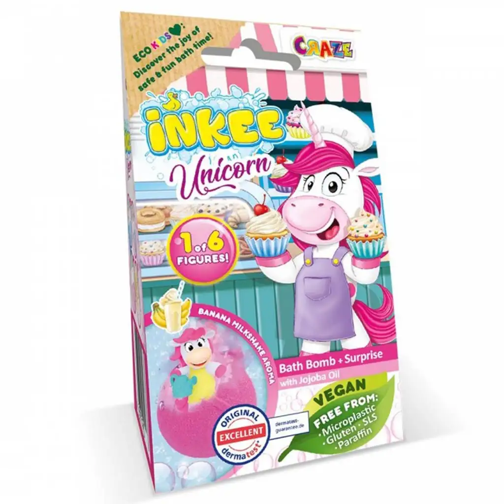 Craze Inkee: Веганска баня с уникорнска фигурка за събиране изображение 1