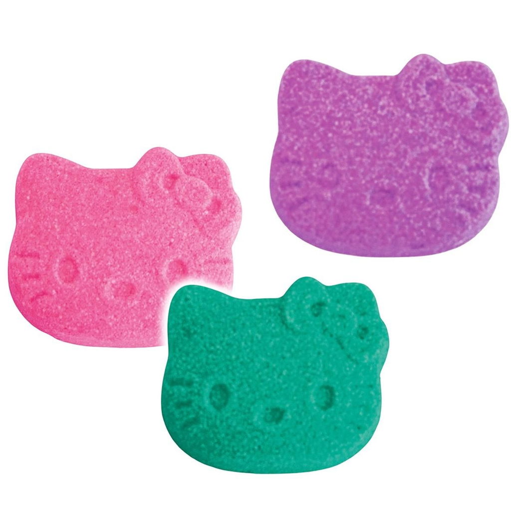 Craze Inkee: Вегански бомби за баня форми - Hello Kitty с аромат на захарен памук 3бр. изображение 2