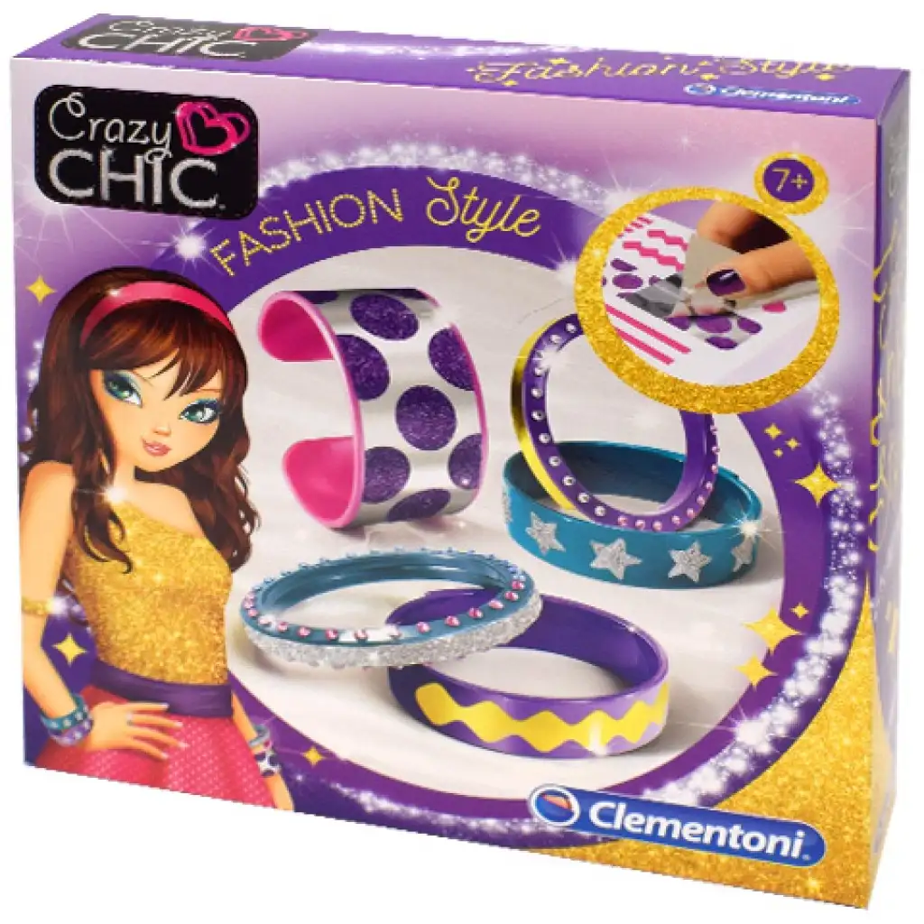 Crazy Chic Fashion Style гривна за изработка комплект - Clementoni изображение 1
