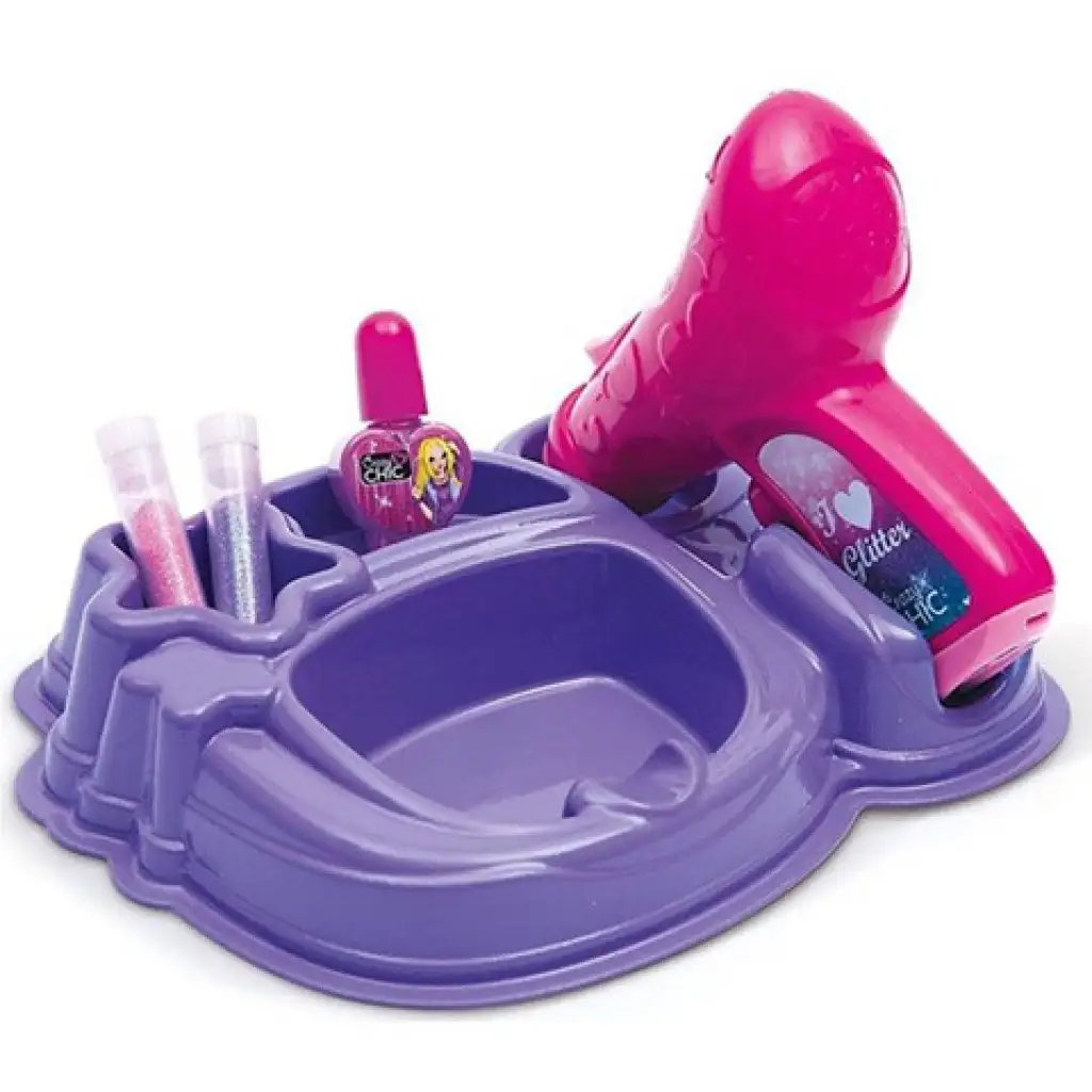 Crazy Chic Glitter Pen комплект за блестящи нокти - Clementoni изображение 2