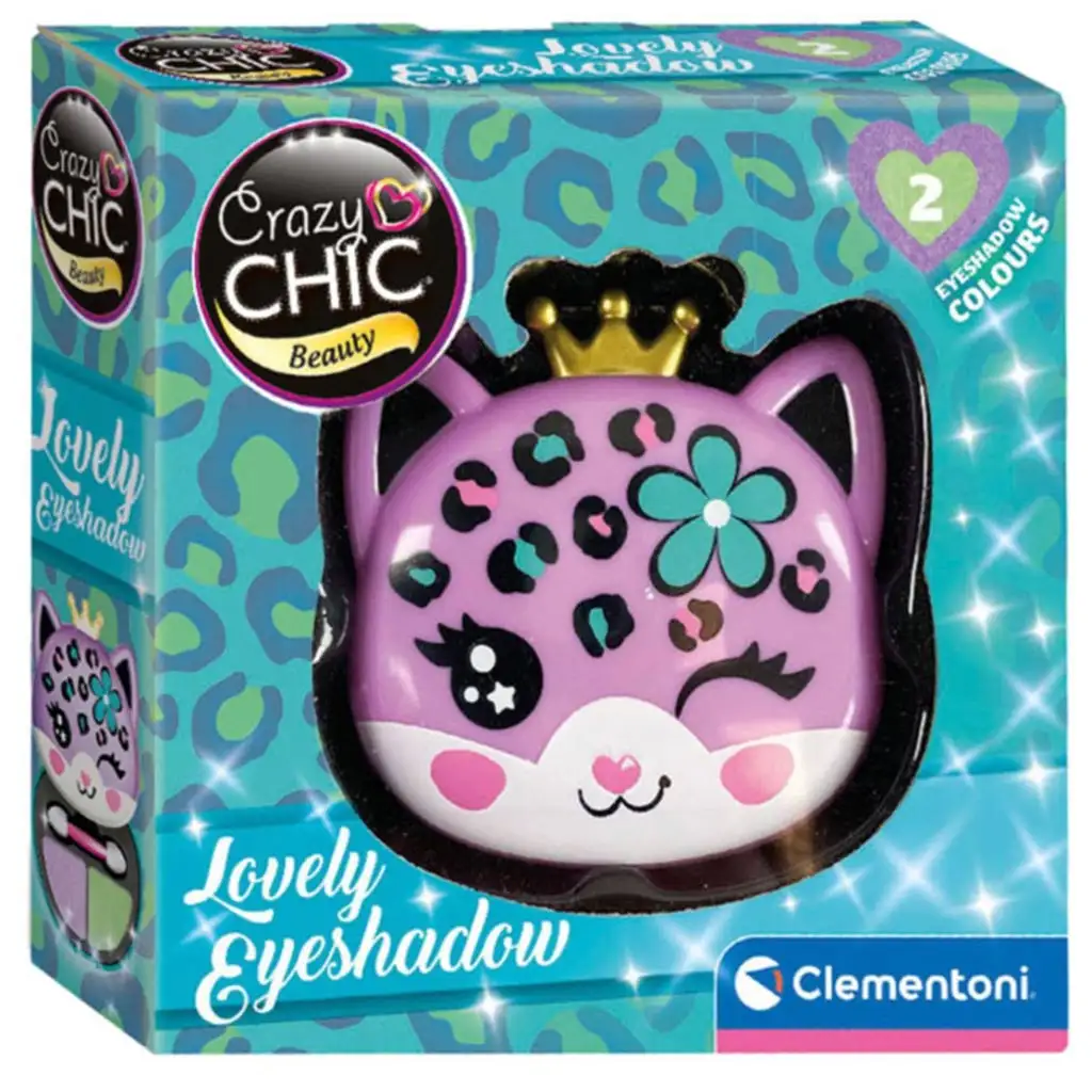Crazy Chic: Сенки за очи и апликатор в контейнер с форма на леопард - Clementoni изображение 1