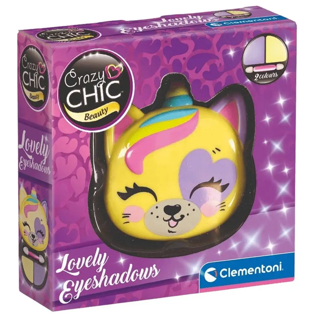 Crazy Chic: Сенки за очи и апликатор в контейнер с форма на тигър - Clementoni изображение 1