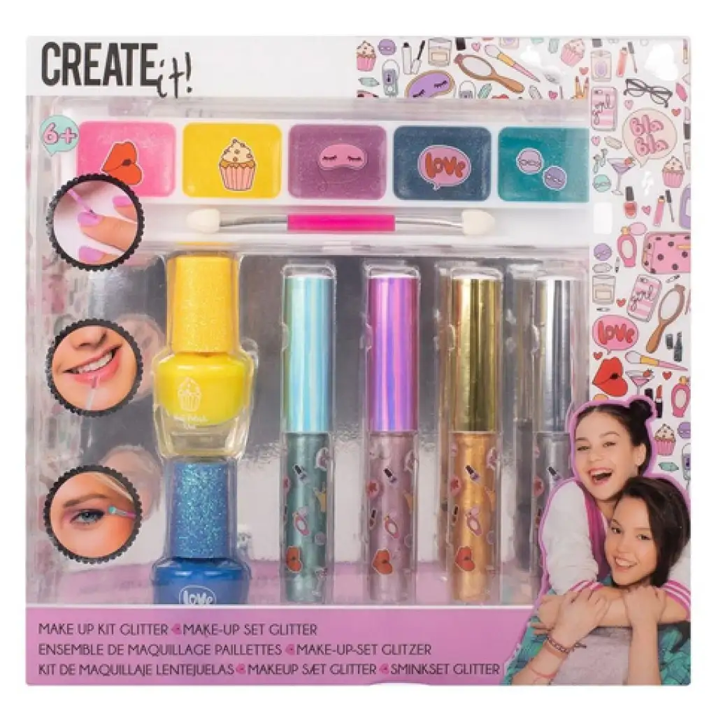Create It!: 7-частен комплект за грим с метални цветове - Canenco изображение 1