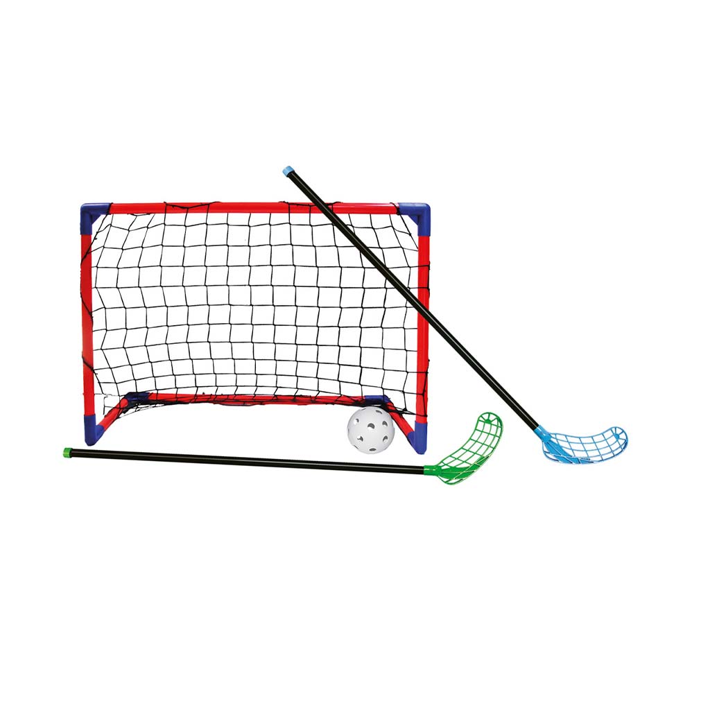CROSS Floorball игрален комплект с 2 ракети и 2 врати - Woodyland изображение 2