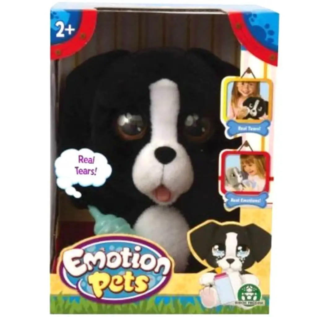 Cry Pets: Плачещо черно кученце плюшена играчка изображение 1