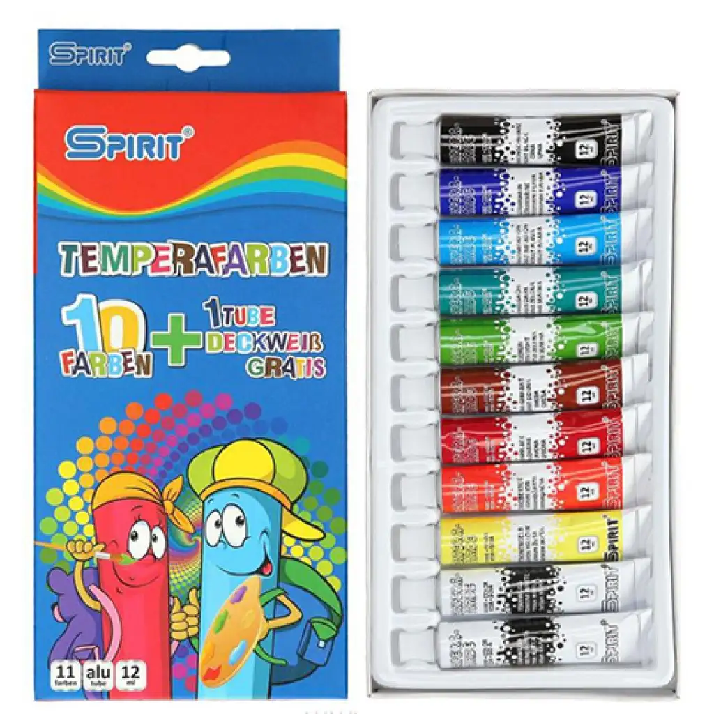 Цветен комплект темпери 11x12ml изображение 1