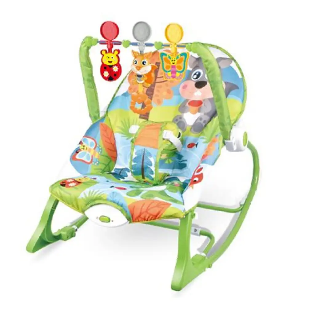 Цветен вибриращ стол за бебета изображение 1