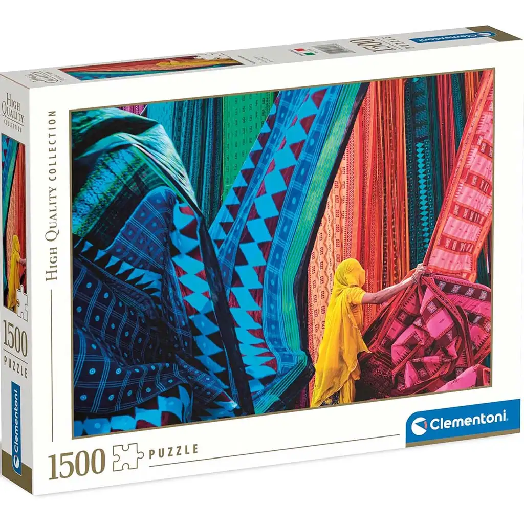 Цветни тъкани HQC 1500 части пъзел - Clementoni изображение 1
