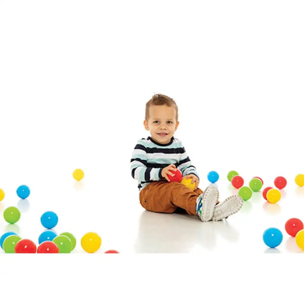 Цветни топки в мрежа 100бр - D-Toys изображение 2
