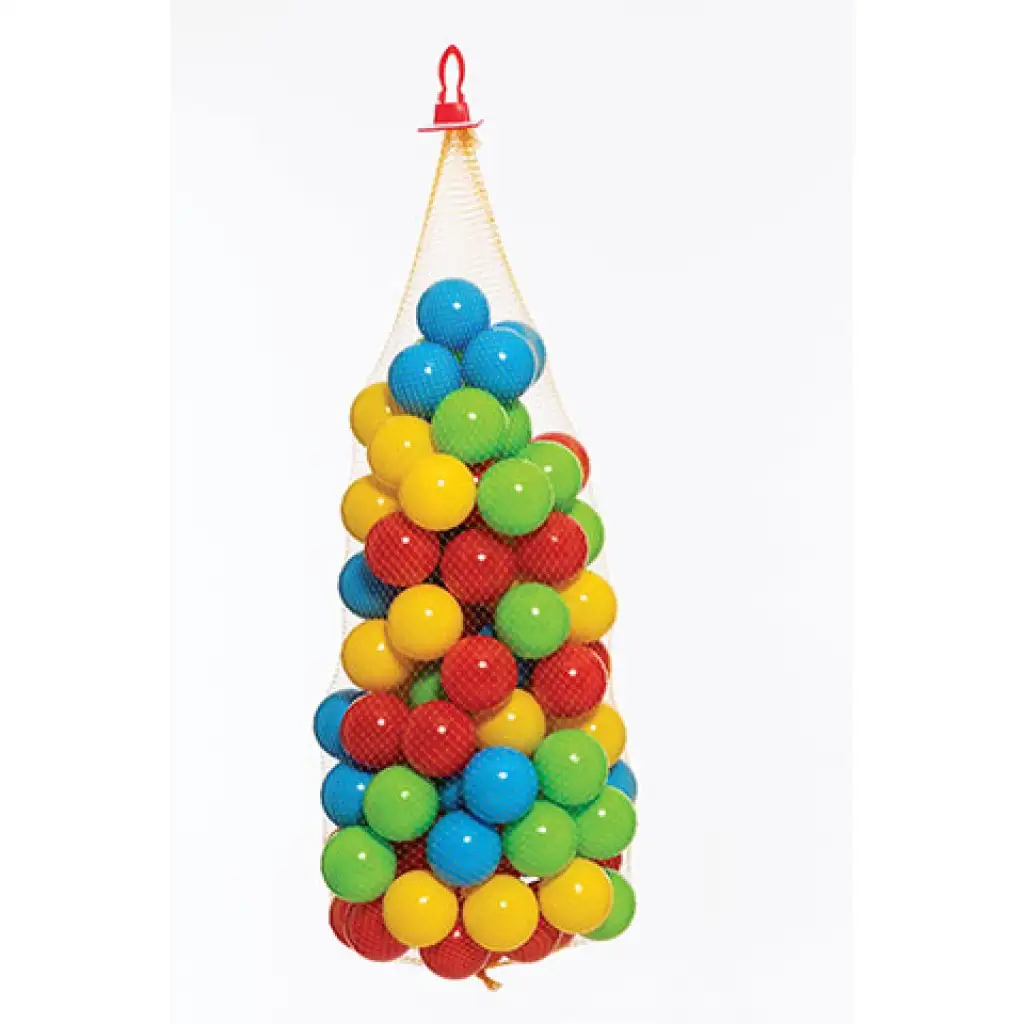 Цветни топки в мрежа 100бр - D-Toys изображение 1