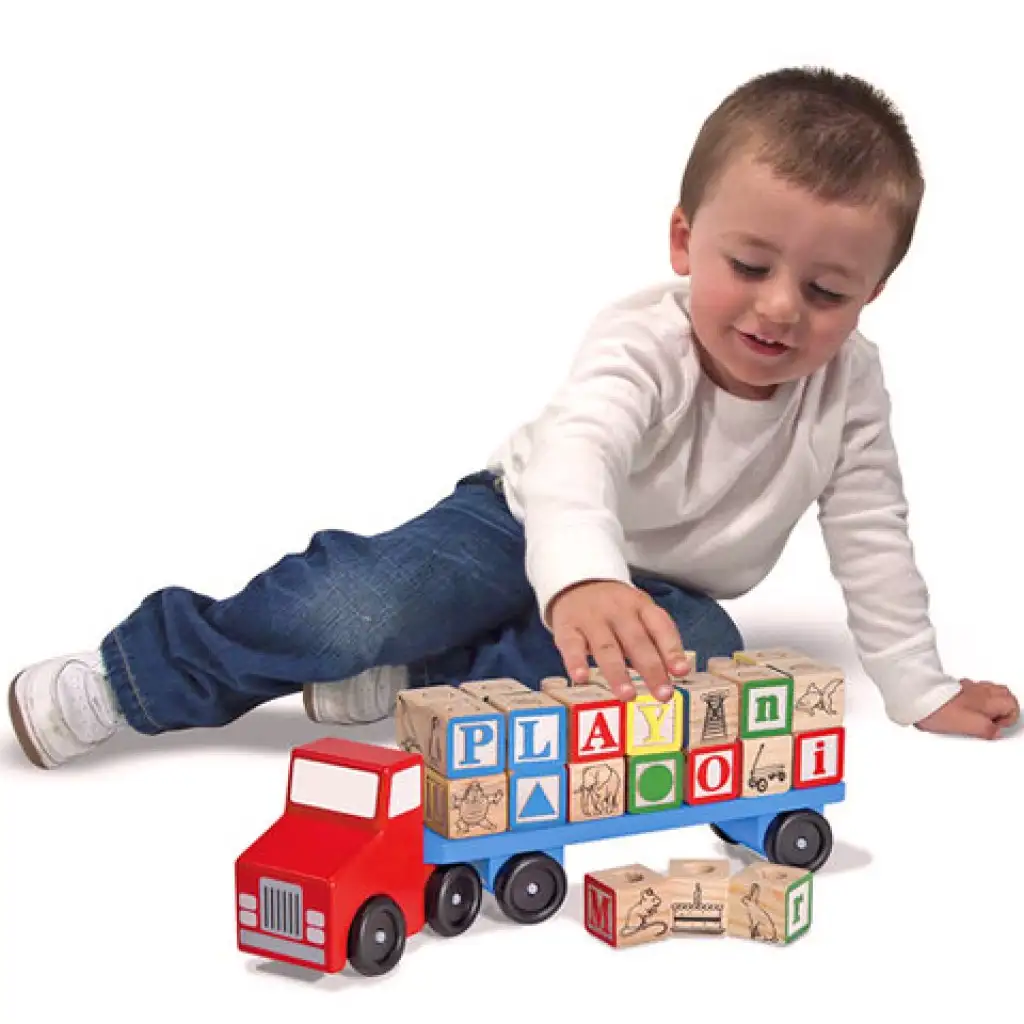 Дървен камион за букви - Melissa & Doug изображение 3