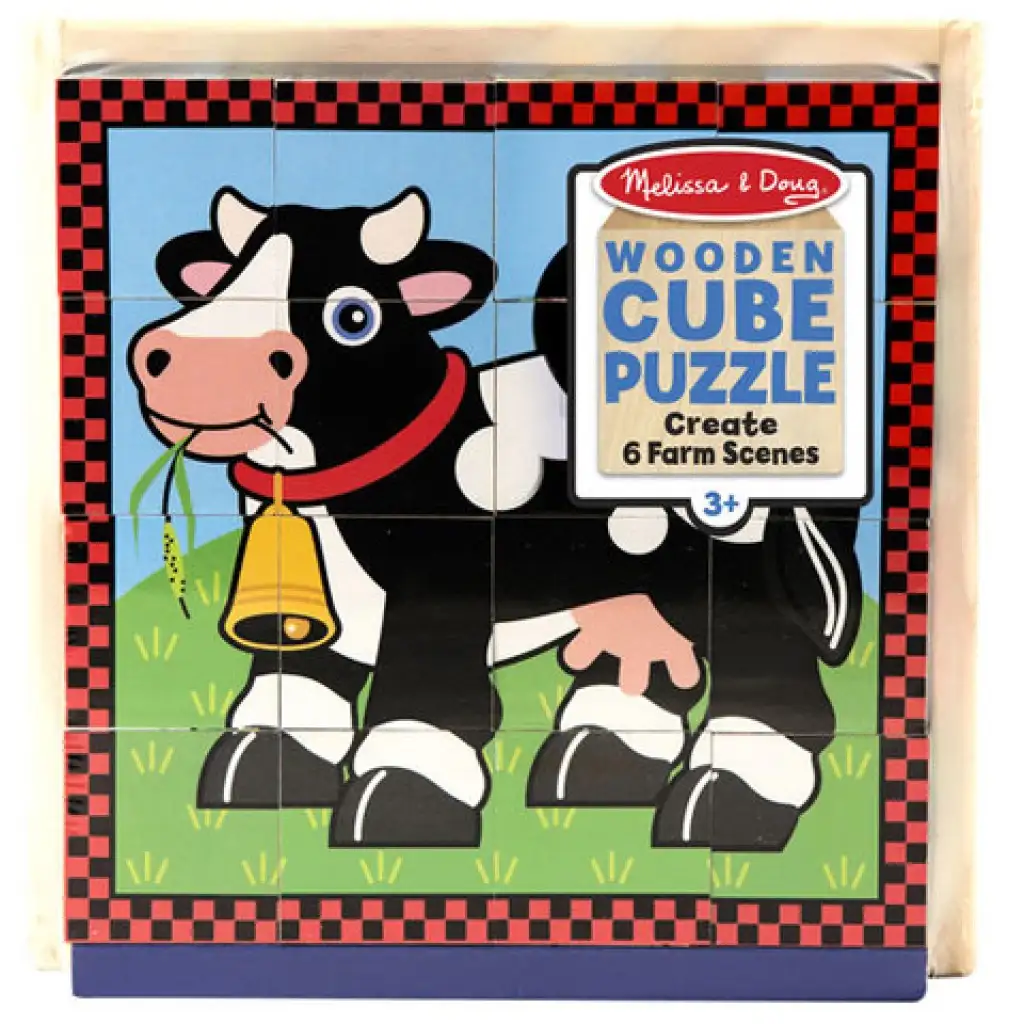 Дървен пъзел с домашни животни - Melissa & Doug изображение 1