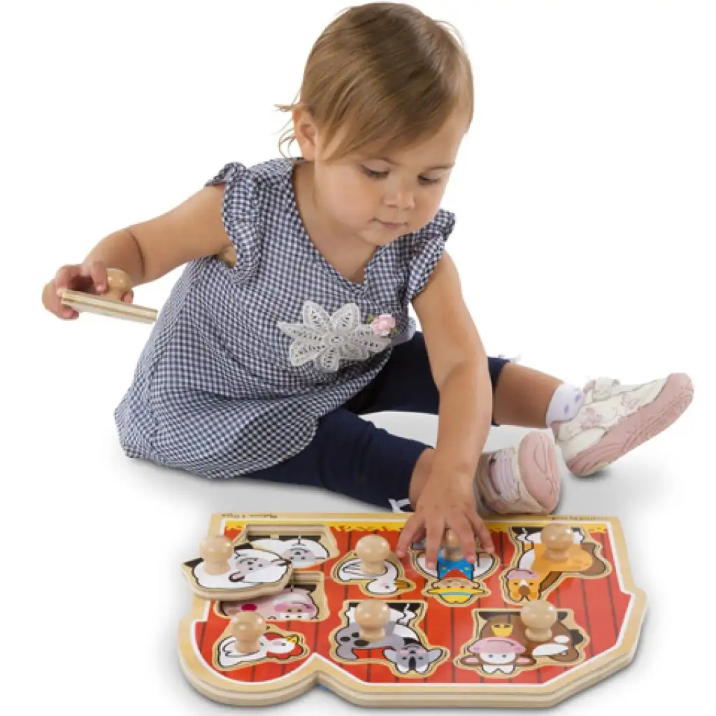 Ферма дървена форма пъзел с дръжка - Melissa & Doug изображение 2