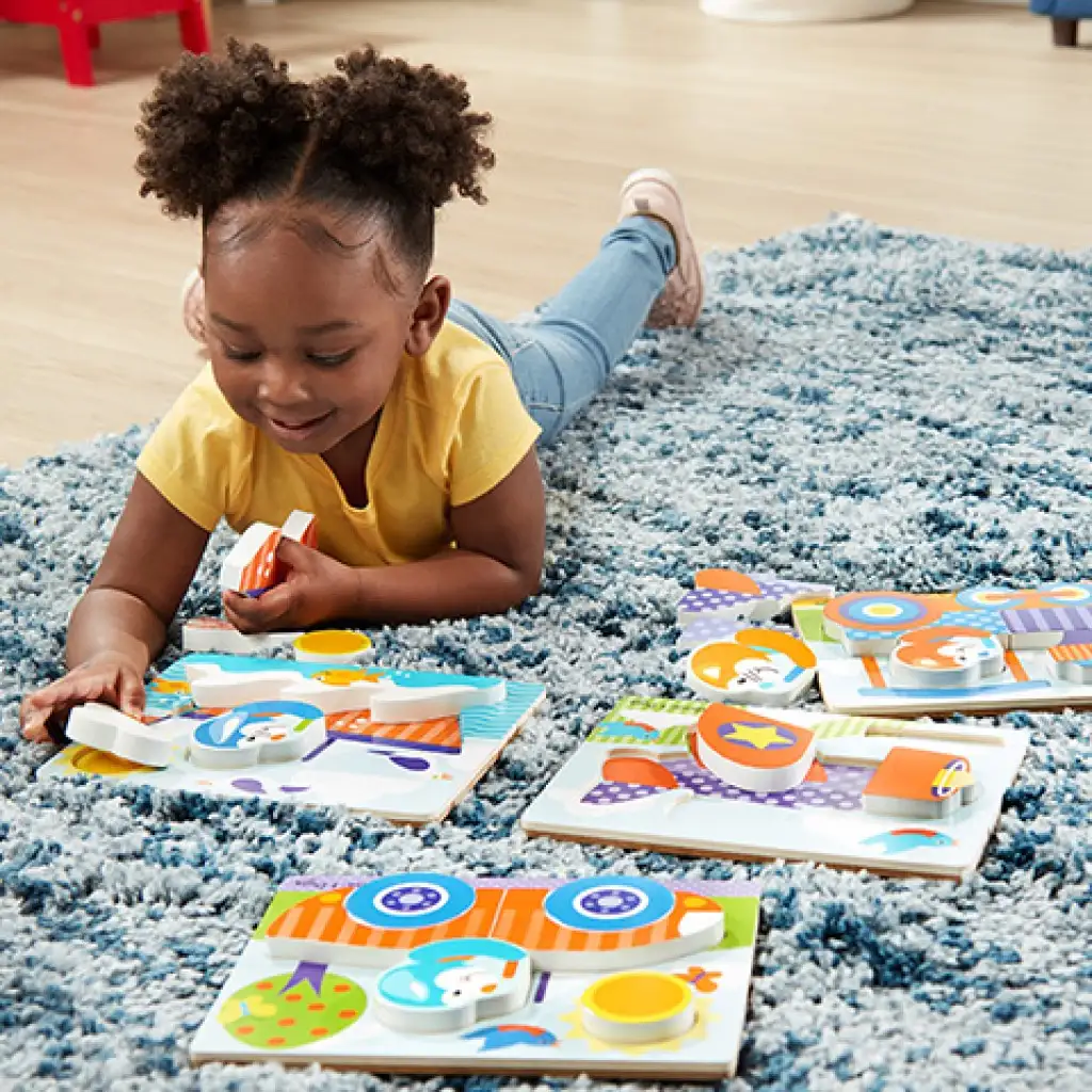 Дървени превозни средства гигантска пъзел - Melissa & Doug изображение 5