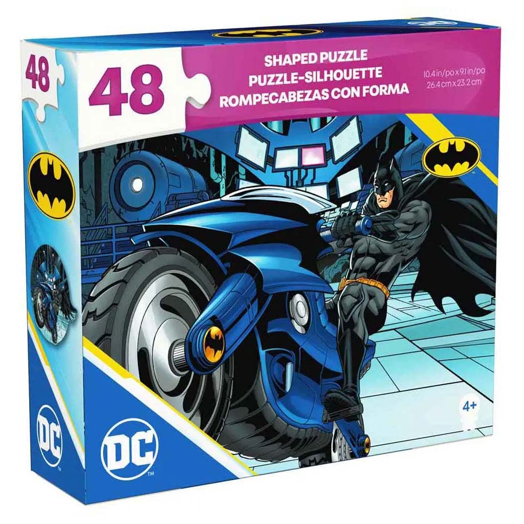 Пъзел DC Comics Batman на мотоциклет 48 части - Spin Master изображение 1