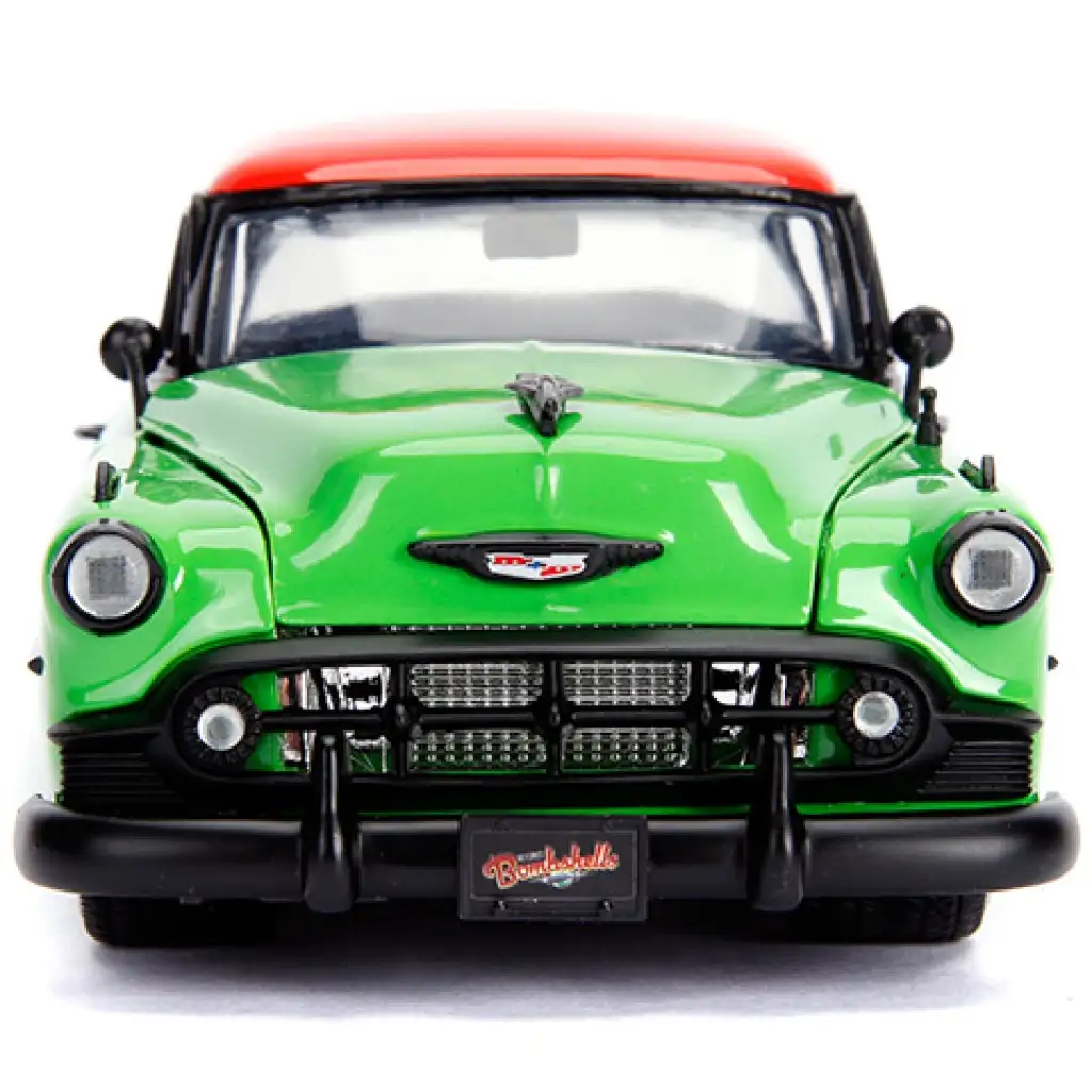 DC Comics: Фигура на Отровната целувка и метален автомобилен модел 1953 Chevy Bel Air 1/24 - Simba Toys изображение 4