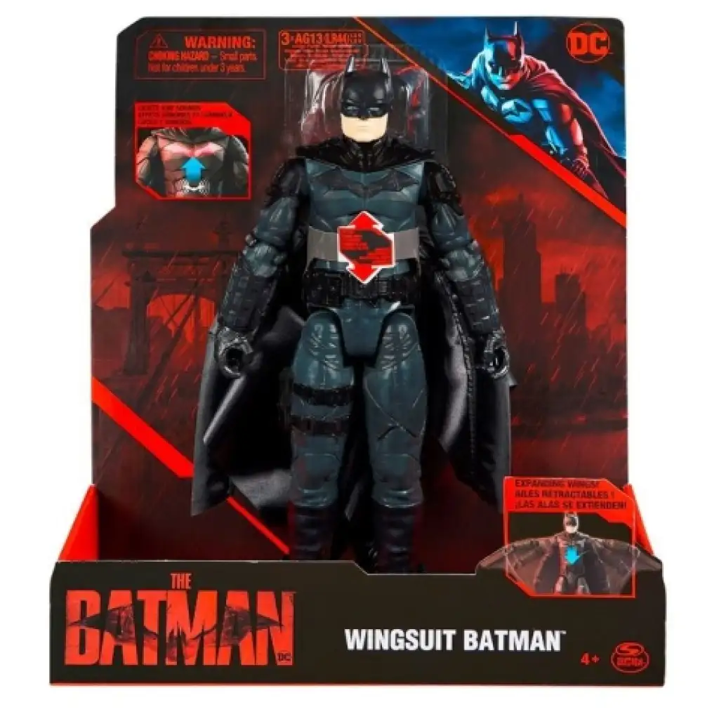 DC Comics: Играчка фигура на Батман с крилат костюм 30см - Spin Master изображение 1