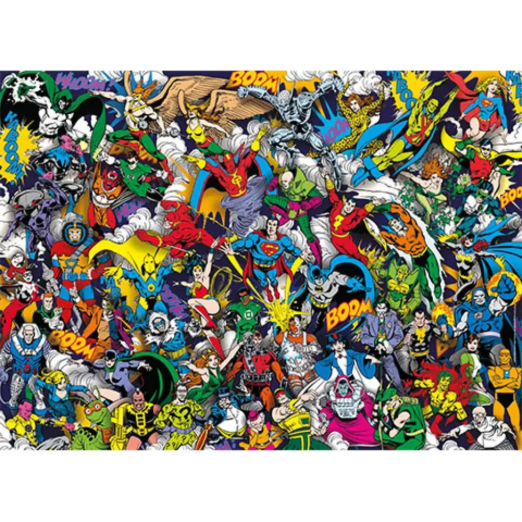 DC Comics Лига на справедливостта невъзможна пъзел 1000 части - Clementoni изображение 2