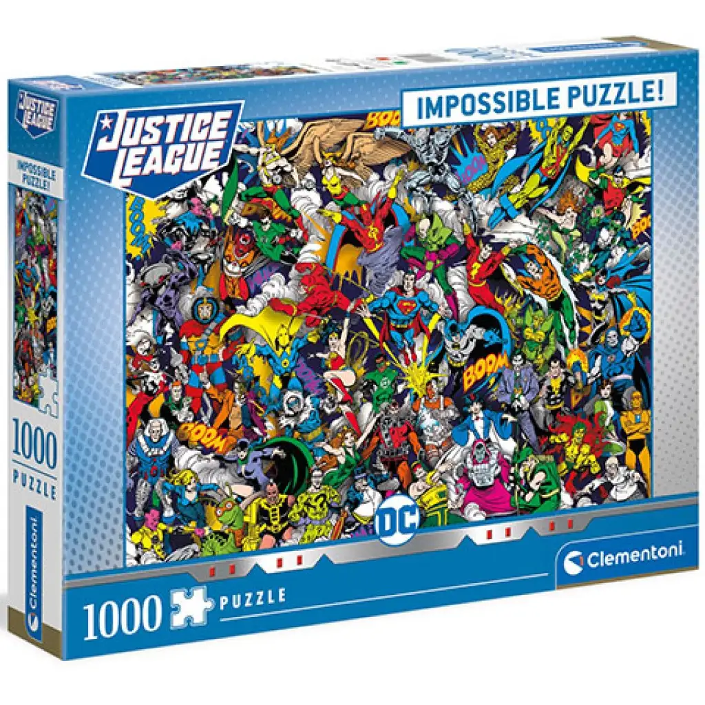 DC Comics Лига на справедливостта невъзможна пъзел 1000 части - Clementoni изображение 1