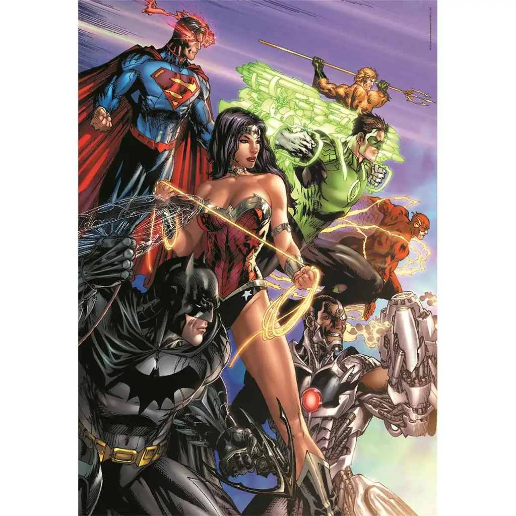 DC Comics: Лигата на справедливостта 1000 части Компактна пъзел 50x70см - Clementoni изображение 2