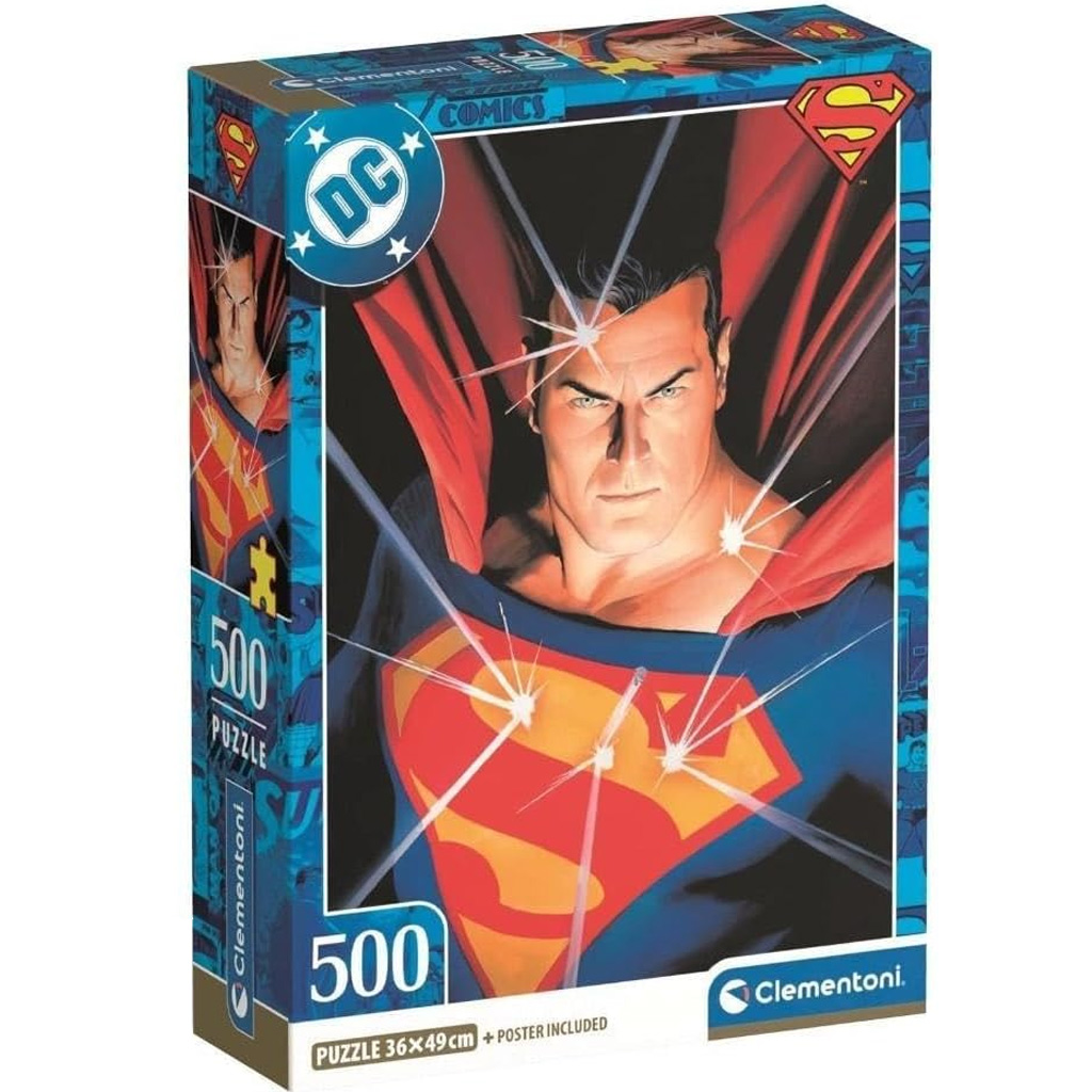 DC Comics Superman 500 части пъзел - Clementoni изображение 1