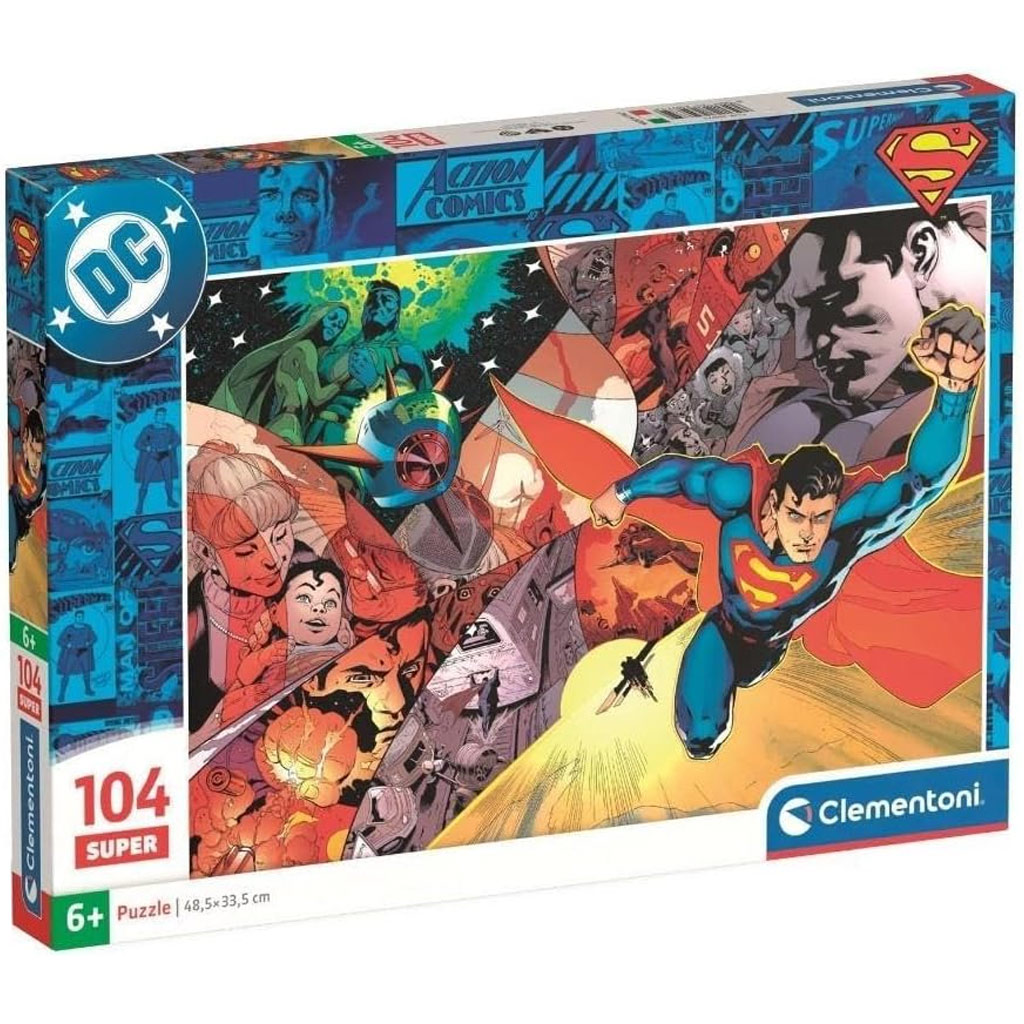 DC Comics Superman героични моменти 104 части пъзел - Clementoni изображение 1