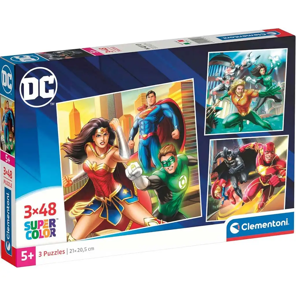 DC Лигата на справедливостта 3x48бр. Supercolor пъзел - Clementoni изображение 1