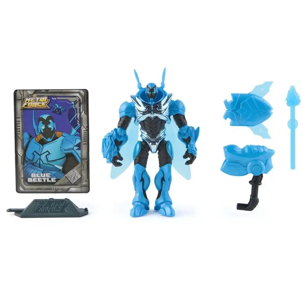 DC Metal Force Blue Beetle играчка с аксесоари - Spin Master изображение 4