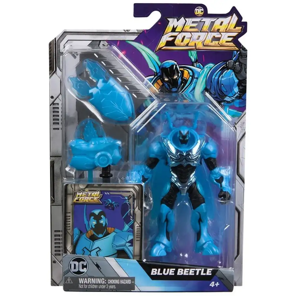 DC Metal Force Blue Beetle играчка с аксесоари - Spin Master изображение 1